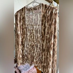 Leopard Chico’s Cardigan